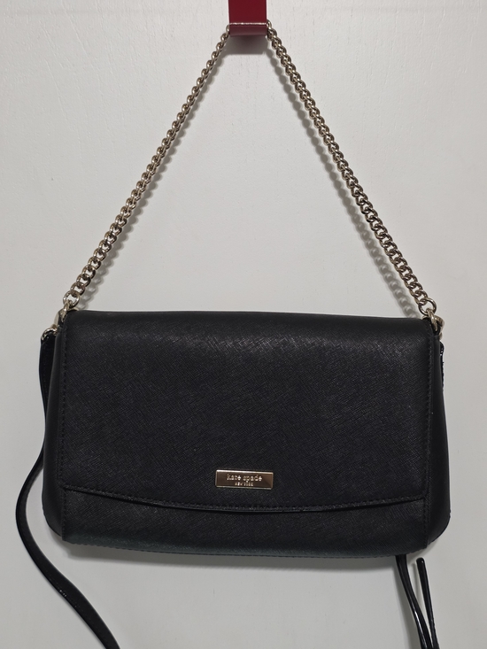 kate spade Handbags - Kate Spade Black Leather Chain Shoulder Bag